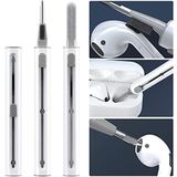Geliştirilmiş Airpods temizleme seti, temizleme seti, Pro 1 2 3 için, Bluetooth kulaklık temizleme kalemi, yumuşak fırça, Bluetooth kulaklık/şarj çantası/kamera/telefon için