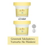 GELLO 2 Adet Gözenek Sıkılaştırıcı Yumurta Akı Maskesi - Egg White Pore Mask 2'li Paket