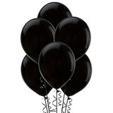 GEMAR Lateks Uçan Balon, Pastel Siyah Renk, Çap 25,4 cm, 100 Adet