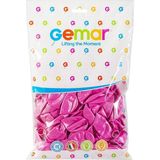 Gemar Metalik Balon Gül Rengi 100'lü Paket - Gülkurusu
