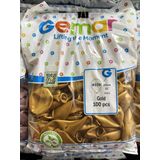 Gemar Parti Doğum Günü Organizasyon Balon - 28 Cm. - Ivory - Altın - 100 Adet