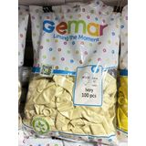 Gemar Parti Doğum Günü Organizasyon Balon - 28 Cm. - Ivory - Fildişi - 100 Adet