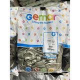 Gemar Parti Doğum Günü Organizasyon Balon - 28 Cm. - Ivory - Silver/Gümüş - 100 Adet