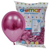Gemar Parti Doğum Günü Organizasyon Balon - 28 Cm. - Koyu Pembe Fuşya Renk - 100 Adet