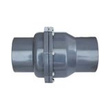 Gemaş PVC İki Parçalı Gövde Civatalı 75 mm Çalpara Çekvalf