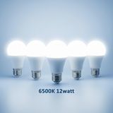 Gemerehome 12WATT E27 Beyaz Işık LED Ampul - 5Lİ