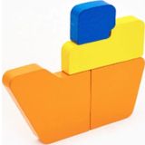 Gemi Üç Boyutlu Dikey Ahşap Puzzle & Denge Oyunu