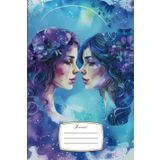 Gemini Journal: 6x9 200-Page Guided Notebook with 5 Daily Prompts for Curious Minds: Embrace Your Twin Spirit: Journaling Prompts for Both Sides of Your Gemini Soul