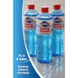 GEMİX Sihirli Formül Derz & Banyo Duşakabin Fayans Arası Temizleyici 1 Lt x 3 –Küf, Sararma ve Kireç Karşı
