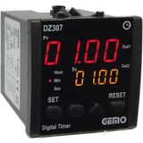 Gemo DZ307-230VAC ,72X72MM 110V..220VAC KONTAK-2A2K Fonkisyonel Zaman Röle
