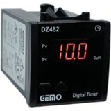 Gemo DZ482-230VAC ,48X48MM 110V..220VAC KONTAK-2A1K Start Girişli Zaman Röle - 0 - Siyah