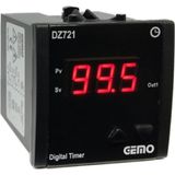 Gemo DZ721-230VAC ,72X72MM 110V..220VAC KONTAK-2A1K Zaman Röle - 0 - Siyah
