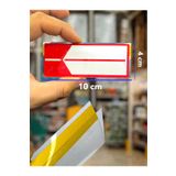 Gempo 100 Adet Pvc Arkası Yapışkanlı Raf Önü Fiyat Etiketliği + 100 Adet Silinebilir Raf Etiketiği