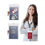Gempo Kilitli Anti Kayıp Önleyici Askılı Çok Amaçlı Pasaportluk Seyahat Organizatör Pasaport Kabı