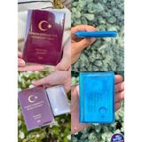 Gempo Premium Şeffaf Pasaport Kılıfı ve Neon Cüzdan Kartlık Seyahat Için Pasaport Kabı + Cüzdan - Şeffaf - Mavi
