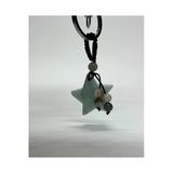 Gemsartdeco Amazonit Doğaltaş Duygusal Denge Anahtarliği Charm Yildiz