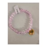 Gemsartdeco Pembe Necef Taşı Salyangoz Charm Doğaltaş Bileklik Standart Boy 15 Cm