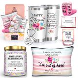 GEMWAVE Emeklilik Hediyeleri Kadınlar,Mutlu Emeklilik Hediyeleri,Emeklilik Hediyeleri Fikri,Komik 20oz Kahve Tumbler Hediye Seti,