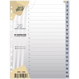 Gen-Of Seperatör 1-20 Rakamlı Plastik A4
