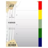Gen-Of Seperatör 1-5 Renkli Plastik A4