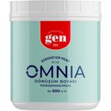 Gen Omnia Saf Akrilik Dönüşüm Boyası Beyaz 1000 ml Dolap - Fayans - Plastik - Ahşap - Duvar - 500 ml