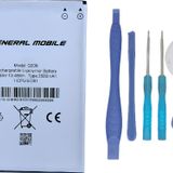 Genaral Mobile Gm 8 Go Batarya Pil Sıfır Orijinal + Tamir Seti