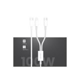 Genax iPhone 13/13 Pro / 13 Pro Max 2 in 1 100W Hızlı Şarj Kablosu, 115GNXY160