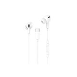 GENAX iPhone 15 Plus / 15 Pro Max / 16 Plus / 16 Pro Max Uyumlu Type-C Kulaklık, Beyaz, Mikrofon