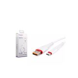 GENAX Type-C USB Şarj ve Data Kablosu, 2 Metre, 4.1A/22W, Hızlı Şarj, Beyaz