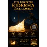 Genç 3D Ateş Püskürten Ejderha Gece Lambası 3D Baskı Dekoratif USB Bağlantılı Masa & Çocuk Odası Aydınlatması