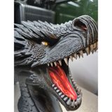 Genç 3D Ejderha Tasarımlı Kulaklık Standı Dragon Headphone Holder Oyuncu Masası Aksesuarı ve Kulaklık Tutucu - Siyah