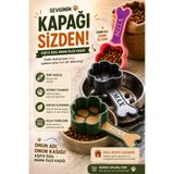 Genç 3D Kişiye Özel İsimli Kedi Köpek Mama Küreği - Pati ve Kemik Tasarımlı Mama Ölçü Kaşığı - İsim Yazılabilir Sevimli Evcil Hayvan Mama Aparatı