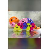 Genç 3D Montessori Dinozor Yapbozu | Eğitici 3D Figür Puzzle | Okul Öncesi Hayvan ve Oyuncağı