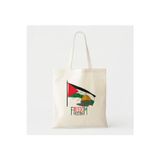 Genç Box Freedoom Palestina Baskılı Ham Bez Çanta