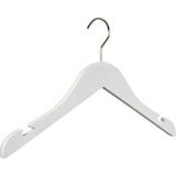 Genç-Çocuk-Bebek Elbise Askısı Beyaz Renk 6 Adet 30 cm