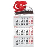 Genc Dijital Baski 2023 Duvar Takvimi, Gemici Takvimi, 30x70 cm, Bandırma Vapuru
