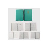 Genç Dijital Baskı 2023 Spiralli 12x17 cm Günlük Ajanda, Yeşil G4127YESIL
