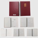 GENC DIJITAL BASKI 2023 Spiralli Günlük Ajanda 12 x 17 cm - Bordo
