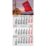 GENC DIJITAL BASKI 2026 Yılı Gemici Takvimi-Ortaköy Büyük Mecidiye Camii ve Türk Bayrağı