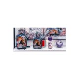 Genç Dijital Baskı Frozen Çekçekli Okul Çantası, 5 Parça Set, Çok Renkli, 28x12x35 cm