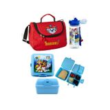 Genç Dijital Baskı Genc Dıjıtal Baskı Paw Patrol Beslenme Çantası + Suluk + Beslenme Yemek Kabı (3Lü Set)