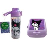 GENC DIJITAL BASKI Kuromi 500 ml Matara ve Beslenme Kabı BPA İçermeyen Hafif Tasarım