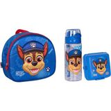 GENC DIJITAL BASKI Paw Patrol Chase Mavi Beslenme Çantası ,beslenme Kabı ve Matara