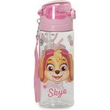 GENC DIJITAL BASKI Paw Patrol Pembe Kız Çocuk Matara Dayanıklı Plastik Materyal ile Taşınabilir ve Hafif