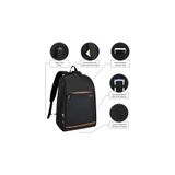 GENC DIJITAL BASKI Siyah Smart Bag USB Şarj Girişli Akıllı Sırt Çantası, 29x45x15 cm