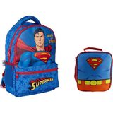 GENC DIJITAL BASKI Superman Okul Çantası ve Beslenme Çantası