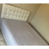 Genç Ev Home Düz Boya Lazer Kapitoneli Çok Amaçlı Pike Battal Boy 230 x 250 cm Yatak Örtüsü - Açık Gri