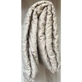 Genç Ev Home Düz Boya Lazer Kapitoneli Çok Amaçlı Pike Battal Boy 230 x 250 cm Yatak Örtüsü - Toprak