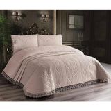 Genç Ev Home Güpürlü Yatak Örtüsü Seti Yatak Örtüsü 260 x 240 cm - Cappuccino