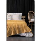 Genç Ev Home Mink Tomurcuk Battaniye Battal Boy 200X220 - 200 x 220 cm - Hardal